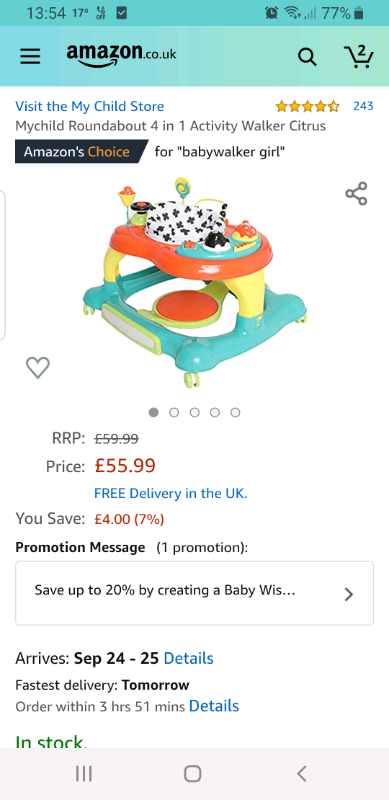 my child roundabout 4 in 1 activity walker